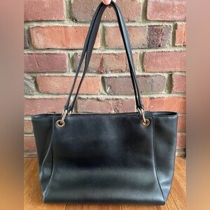 Ralph Lauren RRL Black Leather Tote Shoulder Bag Purse